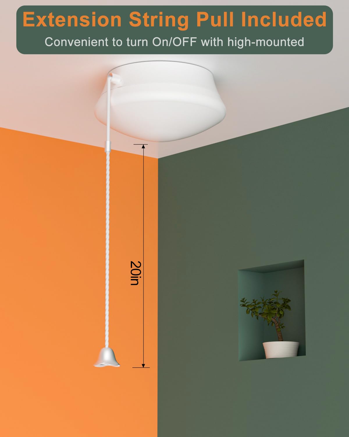Lightdot modern 7-inch ceiling light suits bedrooms and hallways