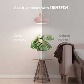 Lightech A19 LED bulbs daylight 5000K enhance the bedroom with soothing natural light