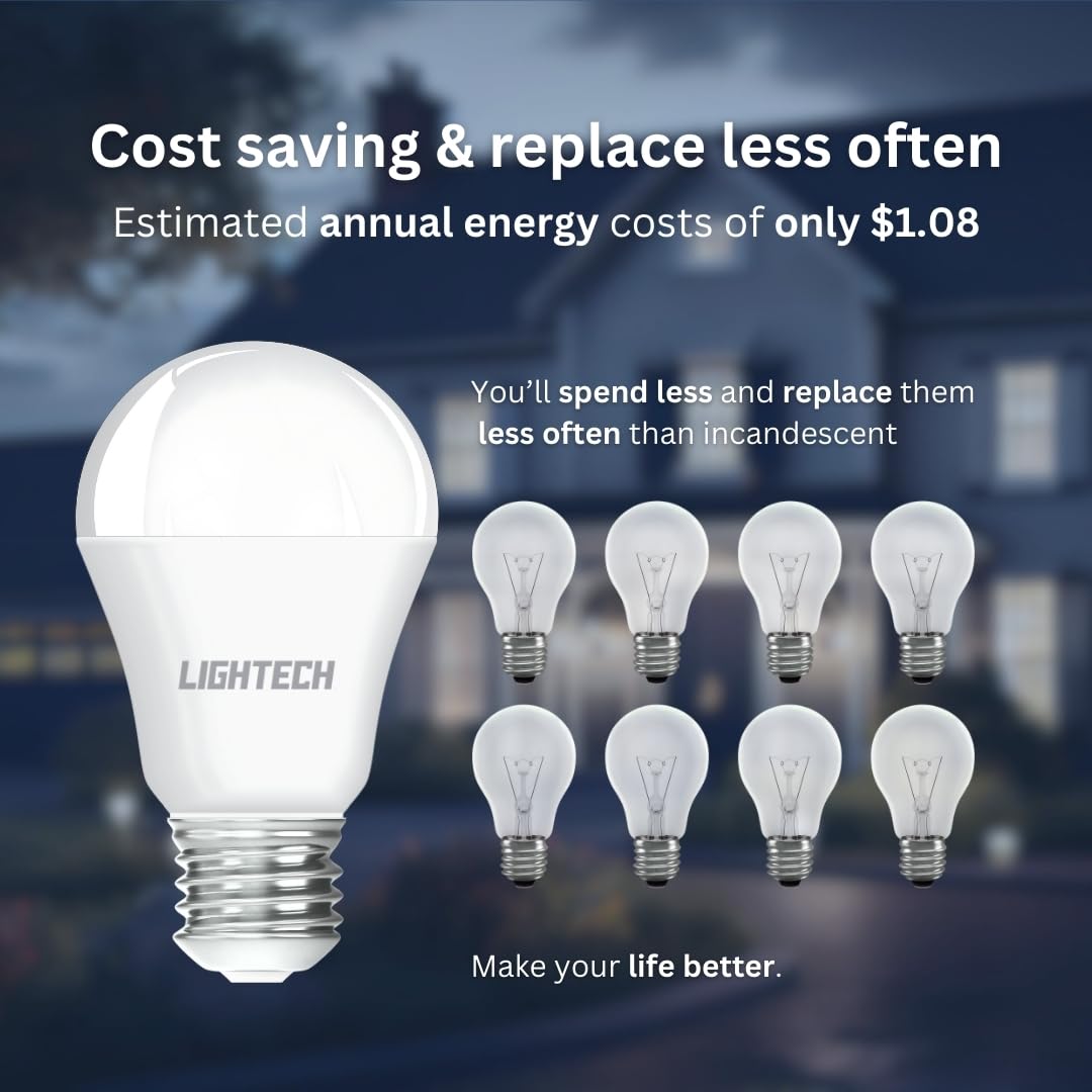 Lightech A19 LED bulbs offer long life up to 15000 hours