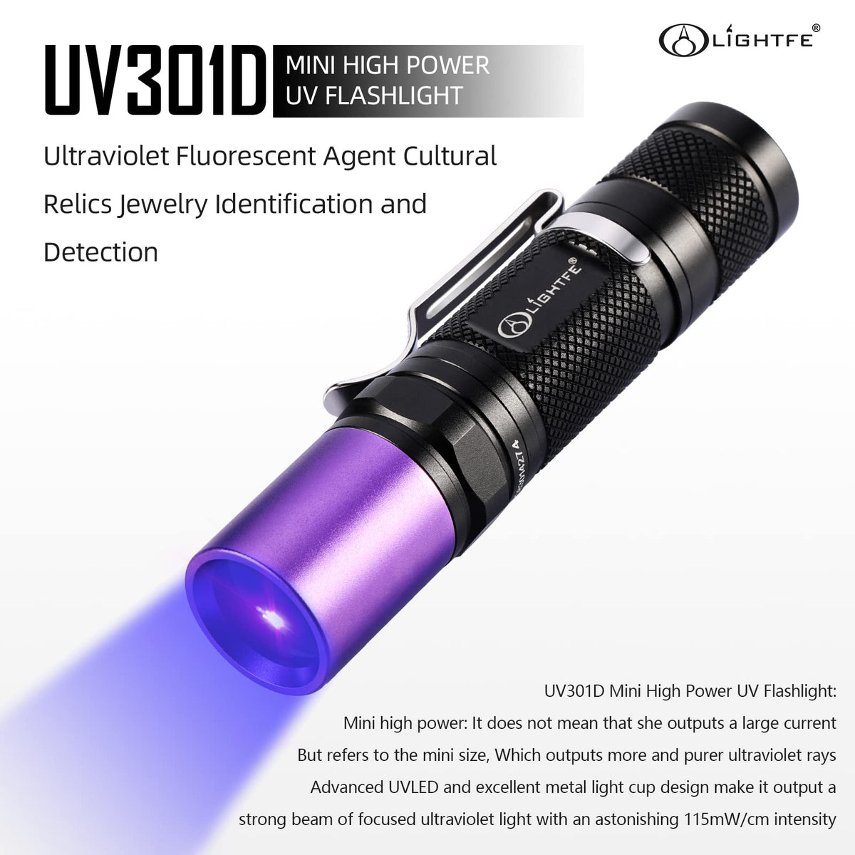 LIGHTFE UV301D leak-detection glow clarifies moisture paths clearly