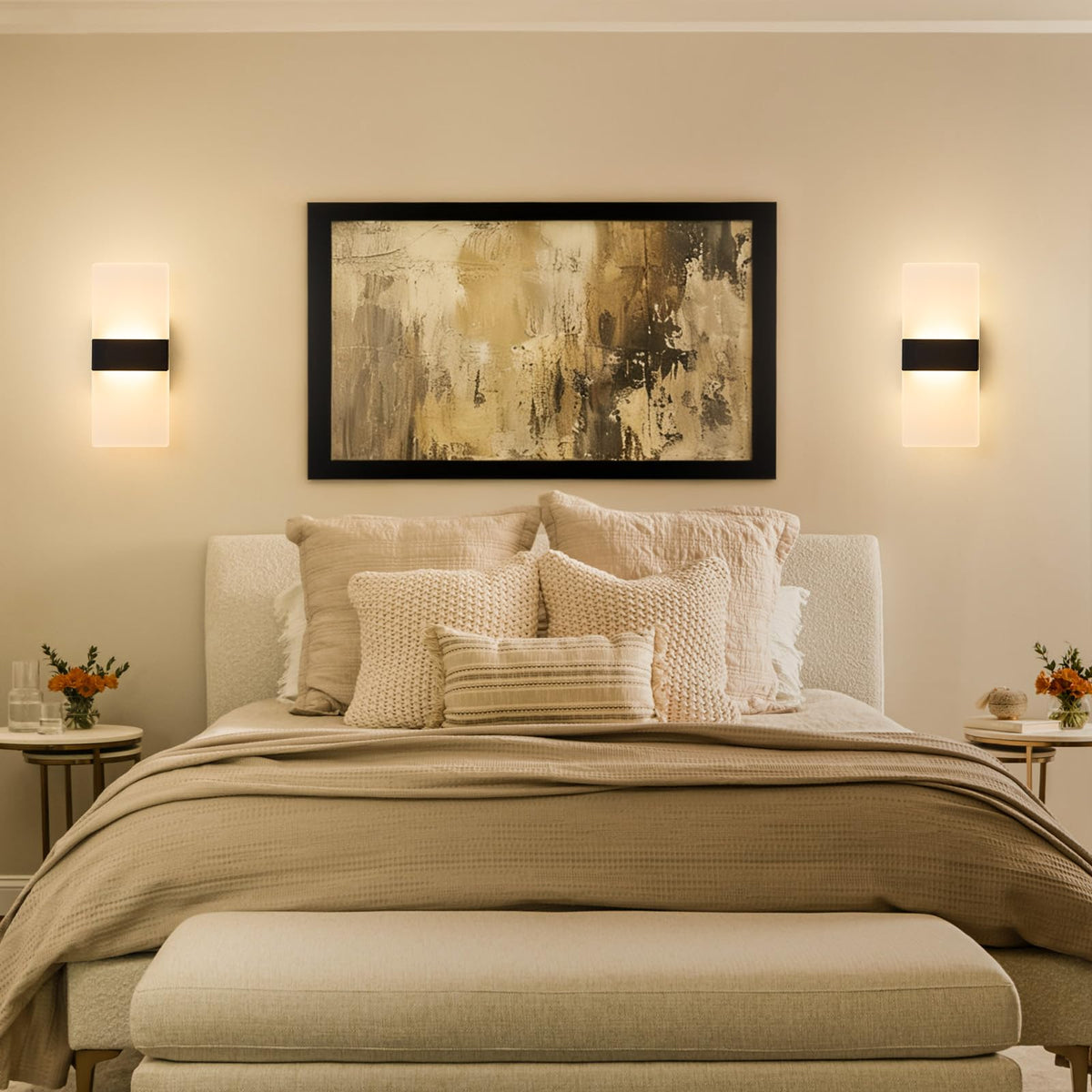 LightFuze dimmer control on the wall sconce for smooth brightness transitions.