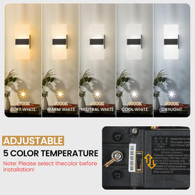 LightFuze wall mounted sconce showcasing up-down light distribution.