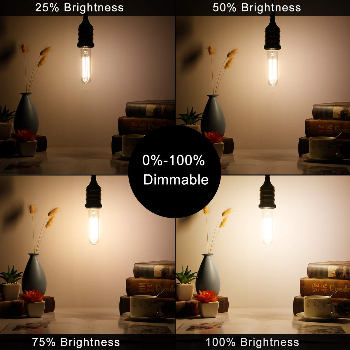 LiteHistory 600lm output matches 60W incandescent feel with energy savings.