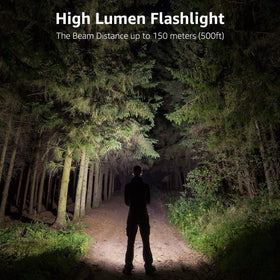 Lighting EVER LED flashlight handheld and lightweight for quick tasks.