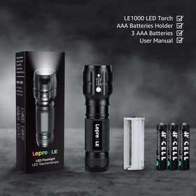Lighting EVER LED flashlight two-pack ideal for multi-scenario readiness.