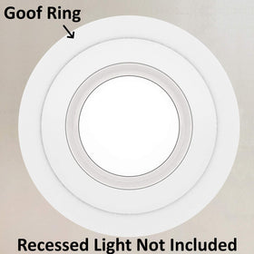 Lighting Labs goof trim ring installed on ceiling conceals drywall gaps