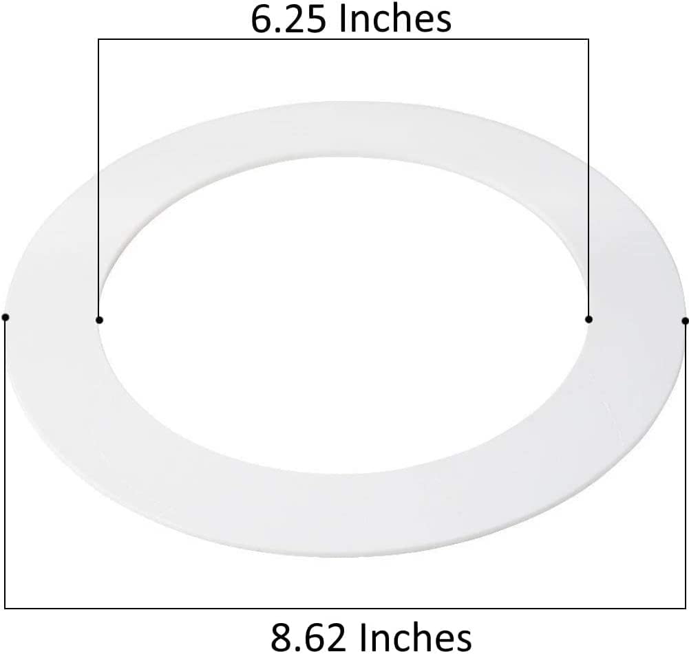 Lighting Labs goof trim ring matte white finish blends with ceilings for seamless look
