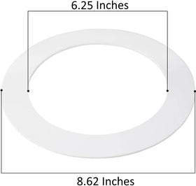 Lighting Labs goof trim ring matte white finish blends with ceilings for seamless look
