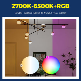 Lightinginside E12 smart bulb color cycle synced to music and ambiance.