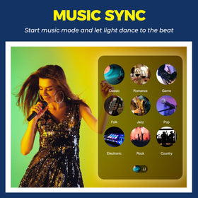 Lightinginside E12 bulbs support music-sync scenes via SmartLife for mood.