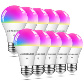 Lightinginside Smart Bulb demonstrates vibrant color options for ambient lighting.