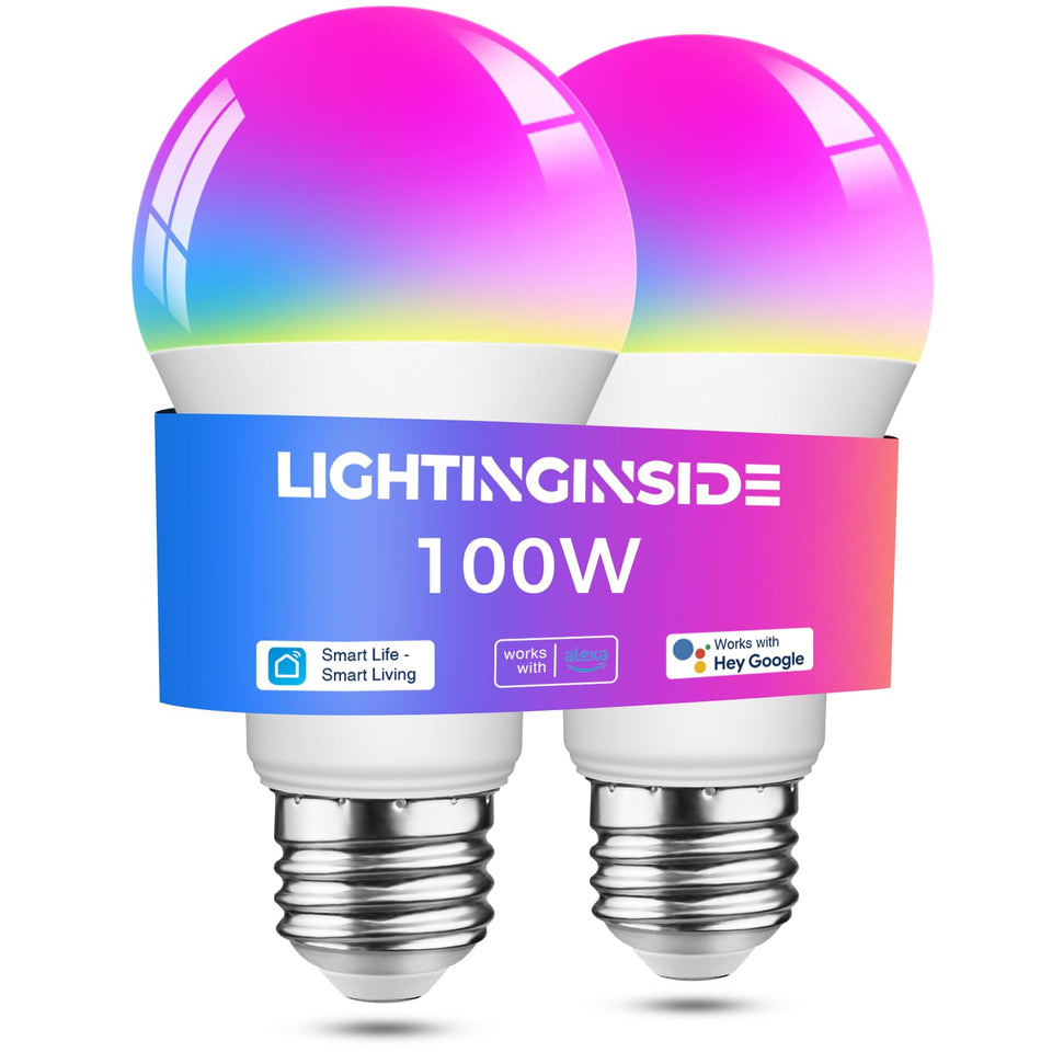 Lightinginside Smart Bulbs 1350 lumens brighten larger spaces for vibrant rooms