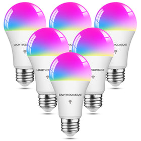 Lightinginside smart bulbs 6-pack brighten living room with even light