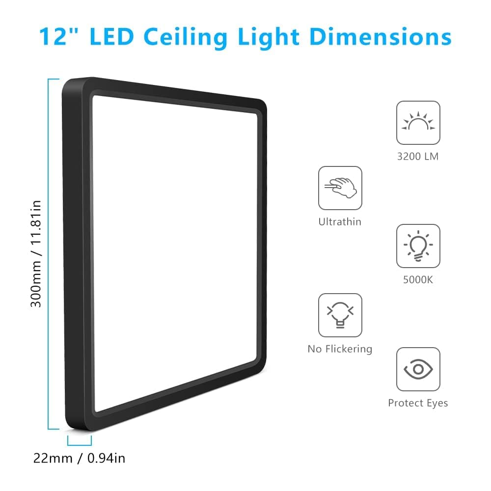 LightingWill energy-saving LED ceiling light reduces energy use with daylight brightness