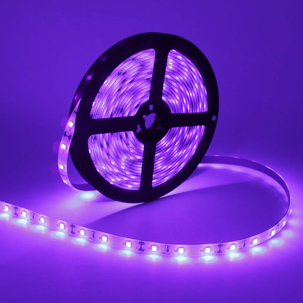 LightingWill UV strip around an aquarium producing vivid fluorescence