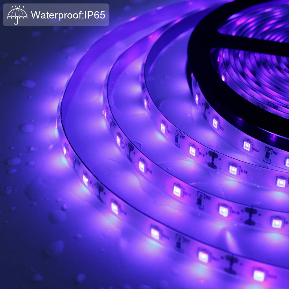 LightingWill UV strip highlights fishing lines with UV glow at night