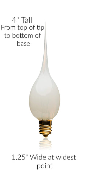 LightLady Studio bulbs with E12 candelabra base fit candle lamps