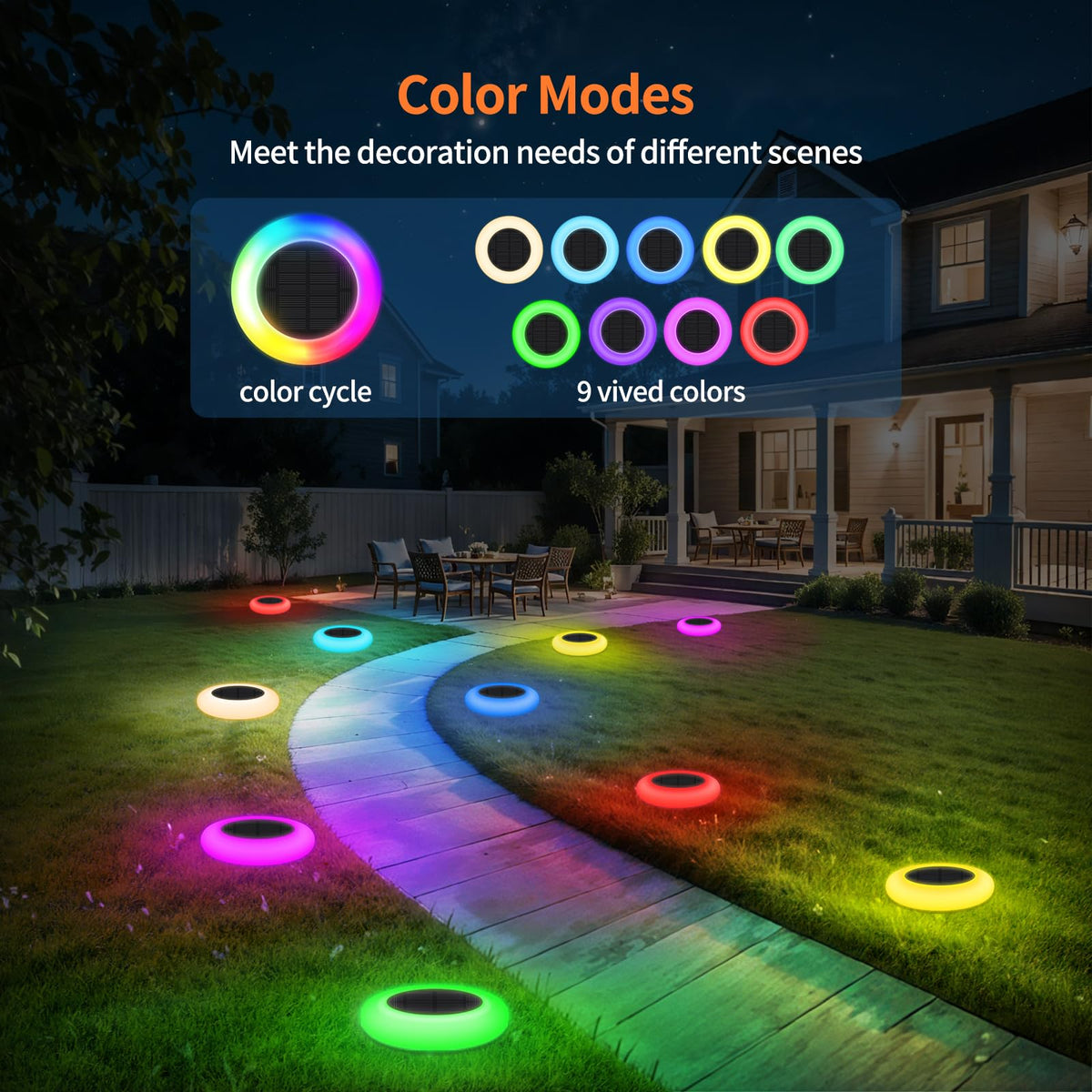 Lightonight easy-install solar lights with pole and stake for quick setup
