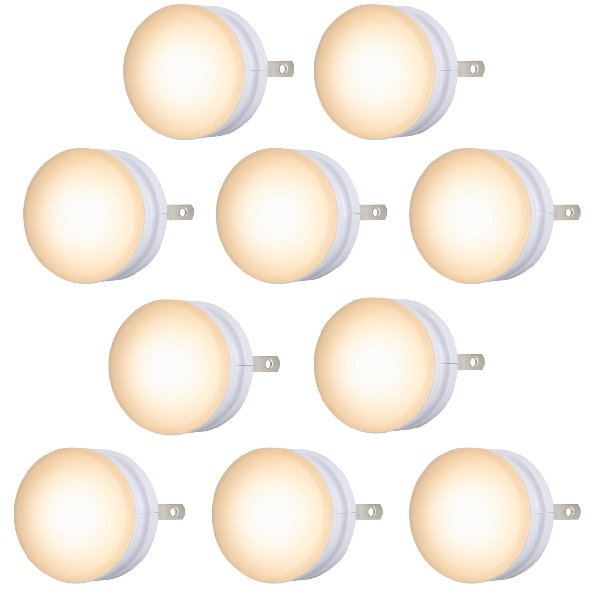 Lights by Night Glow Dot night light 10-pack for apartments and safety.