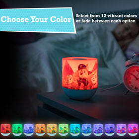 Lights By Night Paw Patrol tabletop lamp USB powered for flexible placement