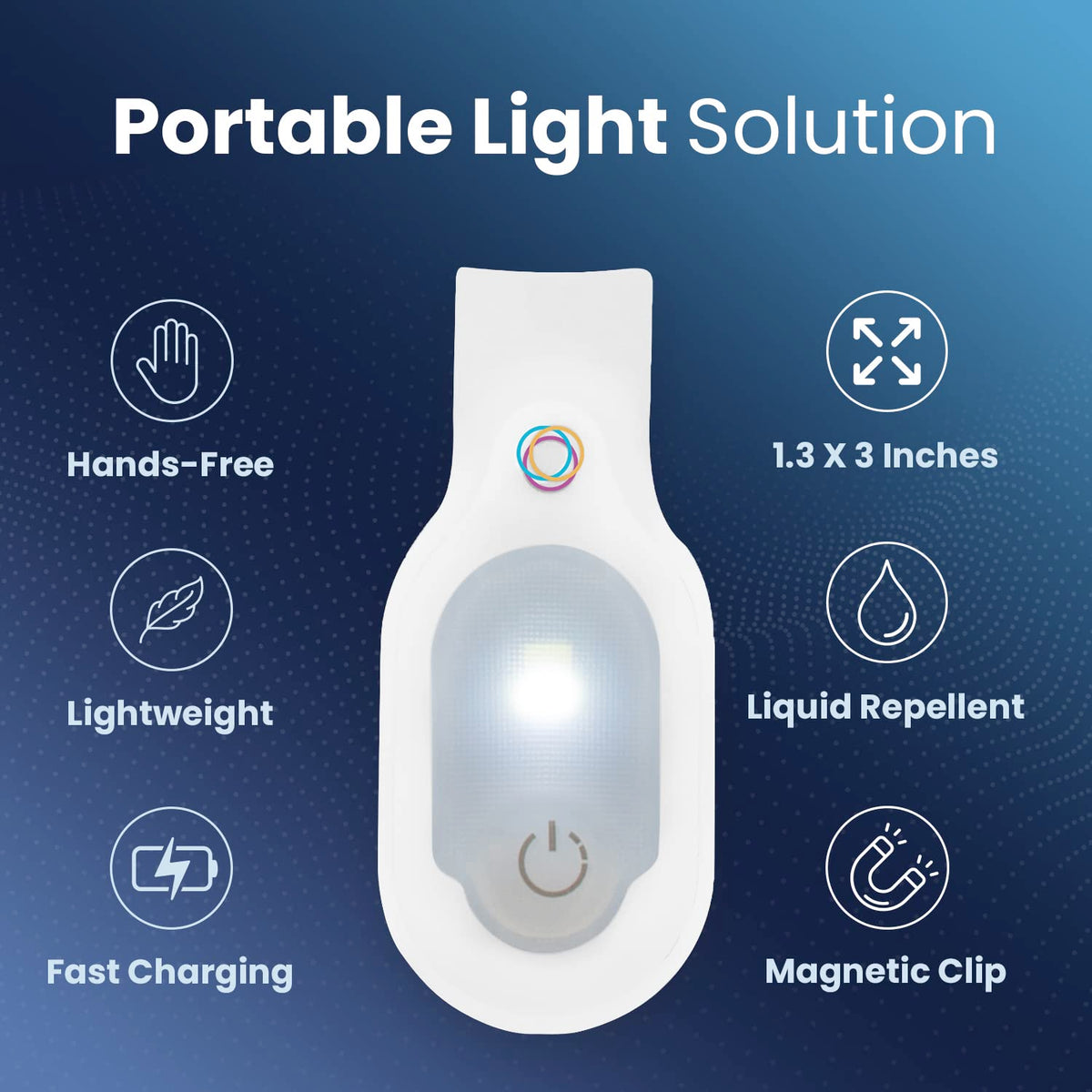 Lightsflo ClipGlow USB-rechargeable battery powers long shifts reliably.