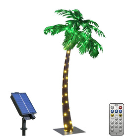 Lightshare 5FT palm tree with LEDs illuminates outdoor spaces with subtle charm