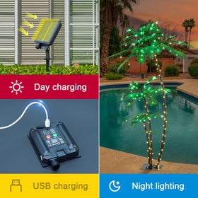 LIGHTSHARE lifelike leaves provide lush tropical vibe for patios.