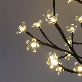 Lightshare metal base provides sturdy support for indoor display.
