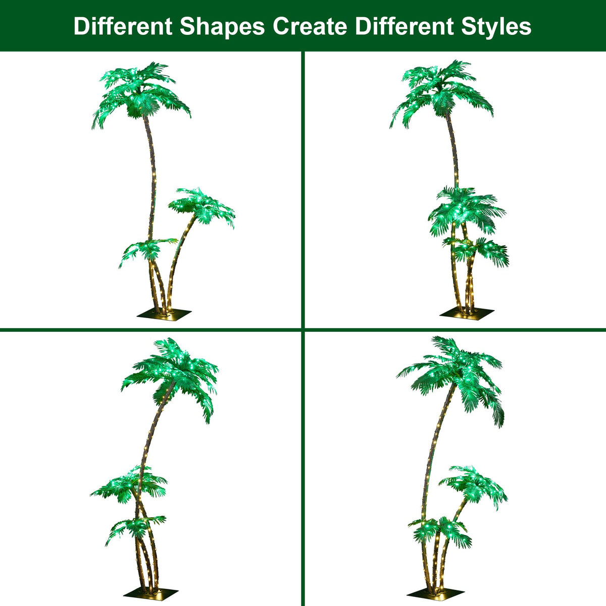 LIGHTSHARE palm tree leaves create lifelike shading and ambience.