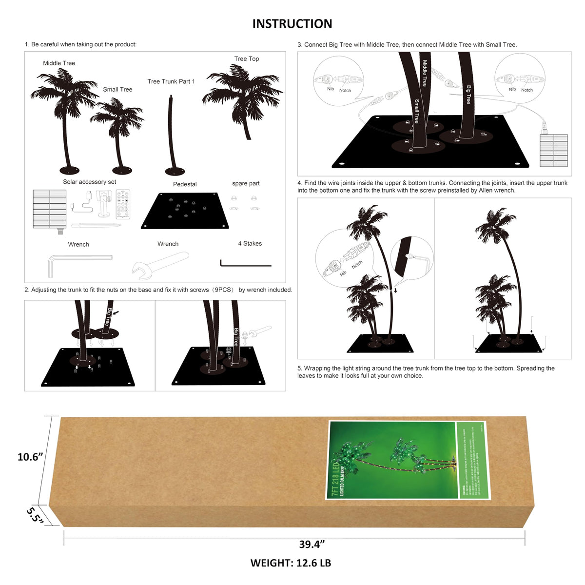 LIGHTSHARE solar-powered design reduces energy use for yard decor.
