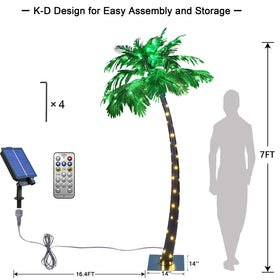 Lightshare palm tree USB charging option for weather-ready setups.