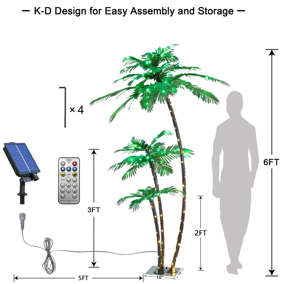 LIGHTSHARE USB charging option keeps lights ready during cloudy days.
