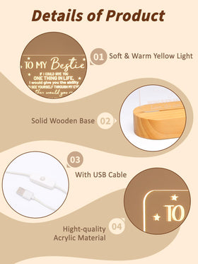 Lightzz to My Bestie bedroom ambience adds warm, relaxing light