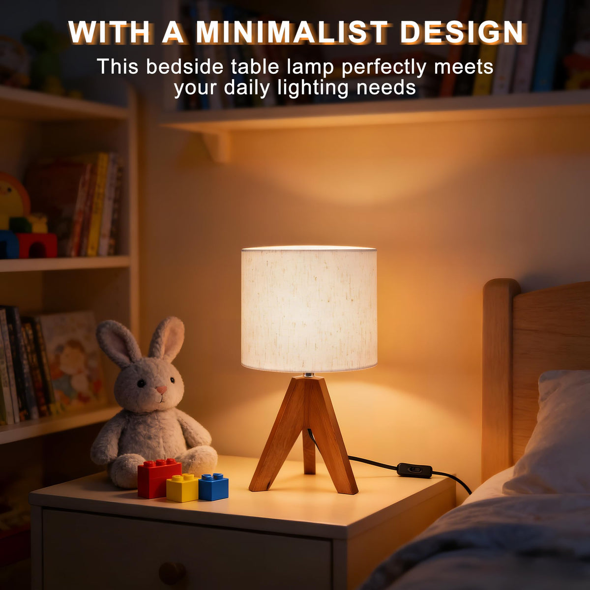 Ligrel lamp with E26 socket supports LED or incandescent bulbs