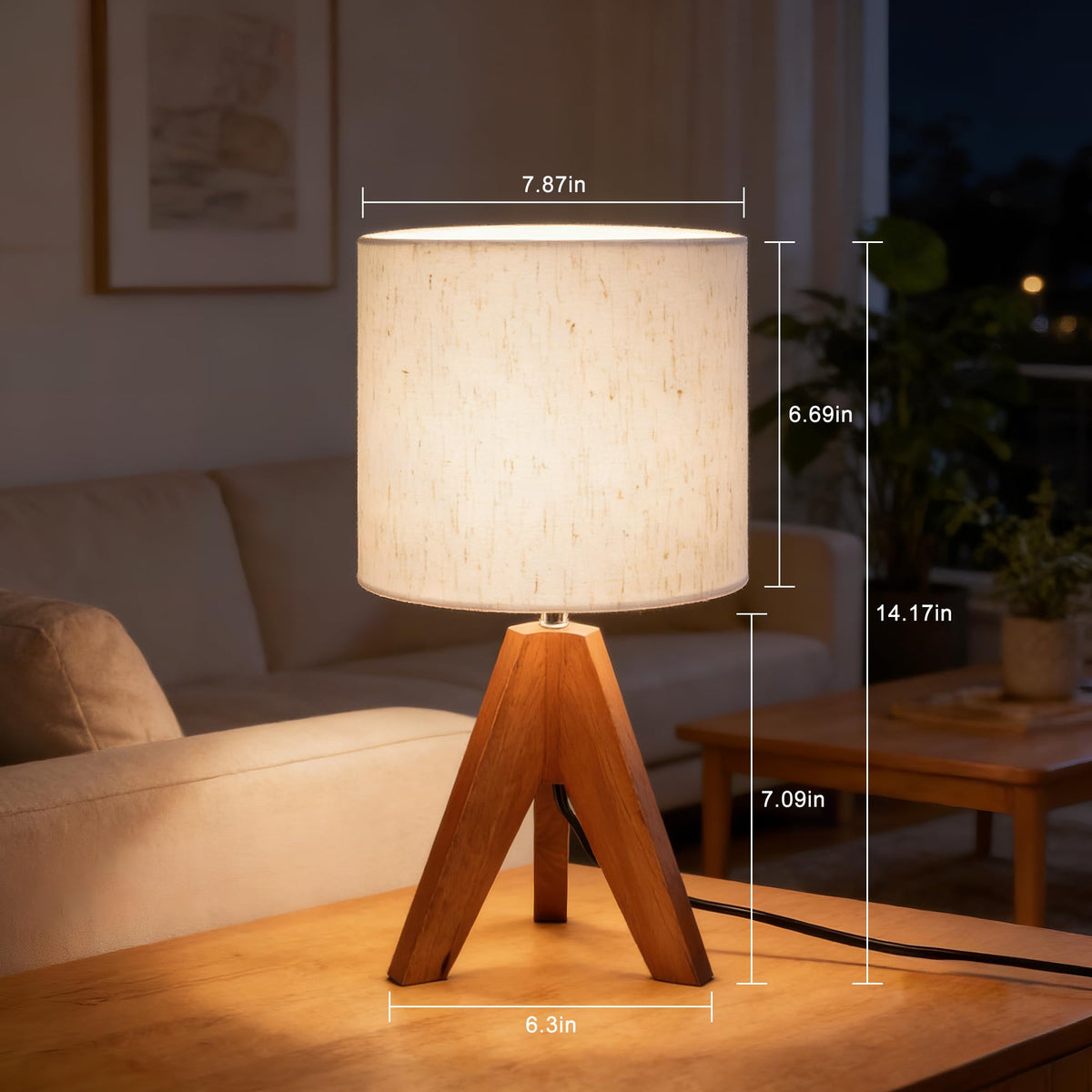 Ligrel sturdy tripod design adds safe bedside use