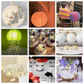 LIHAO 10-pack lanterns create layered lighting for baby showers