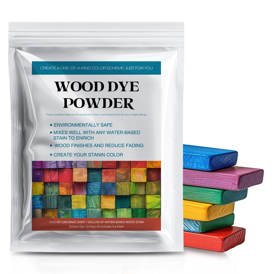 LIIZOUSUDA black dye powder for wood offers deep, lasting color and quick-dry finish