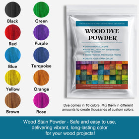 LIIZOUSUDA blue dye powder for wood enables bold color and blendable tones