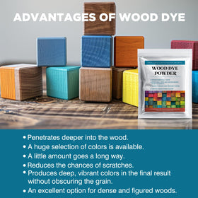 LIIZOUSUDA red dye powder for wood provides vibrant accents and contrasts