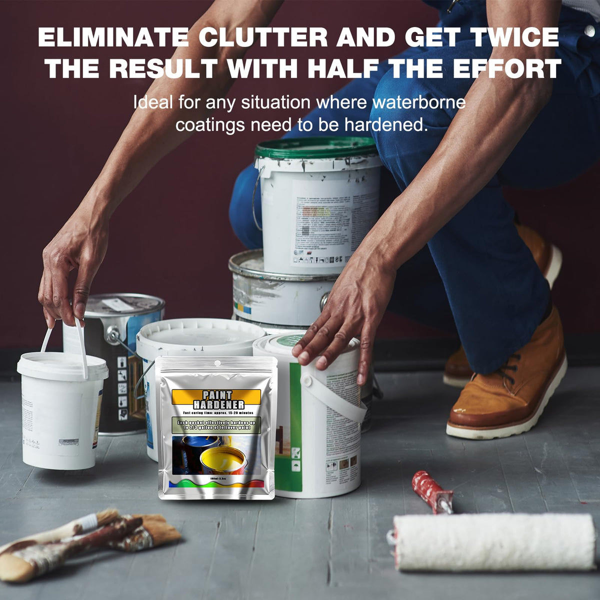 LIIZOUSUDA versatile hardener usable with water-based paints and spills cleanup.