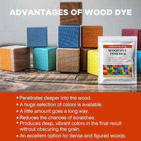 LIIZOUSUDA stained wood sample highlighting color depth and grain clarity
