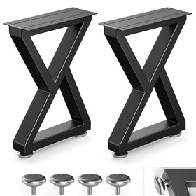 Likapop 16in metal bench legs show sturdy support for a DIY project
