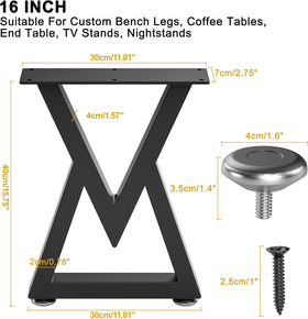 Likapop 16in leg side view highlighting sturdy square tubes.