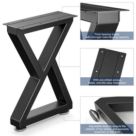 Likapop Z-shape legs showcase contemporary style for desks and coffee tables