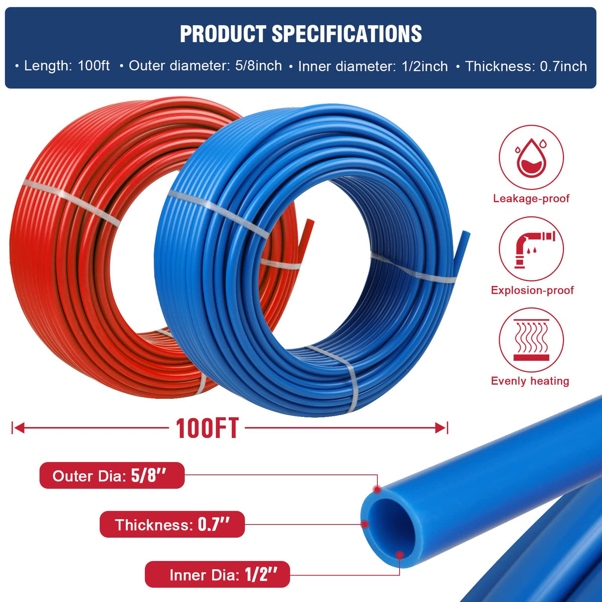 Likeem EVOH barrier core for corrosion-resistant PEX tubing.