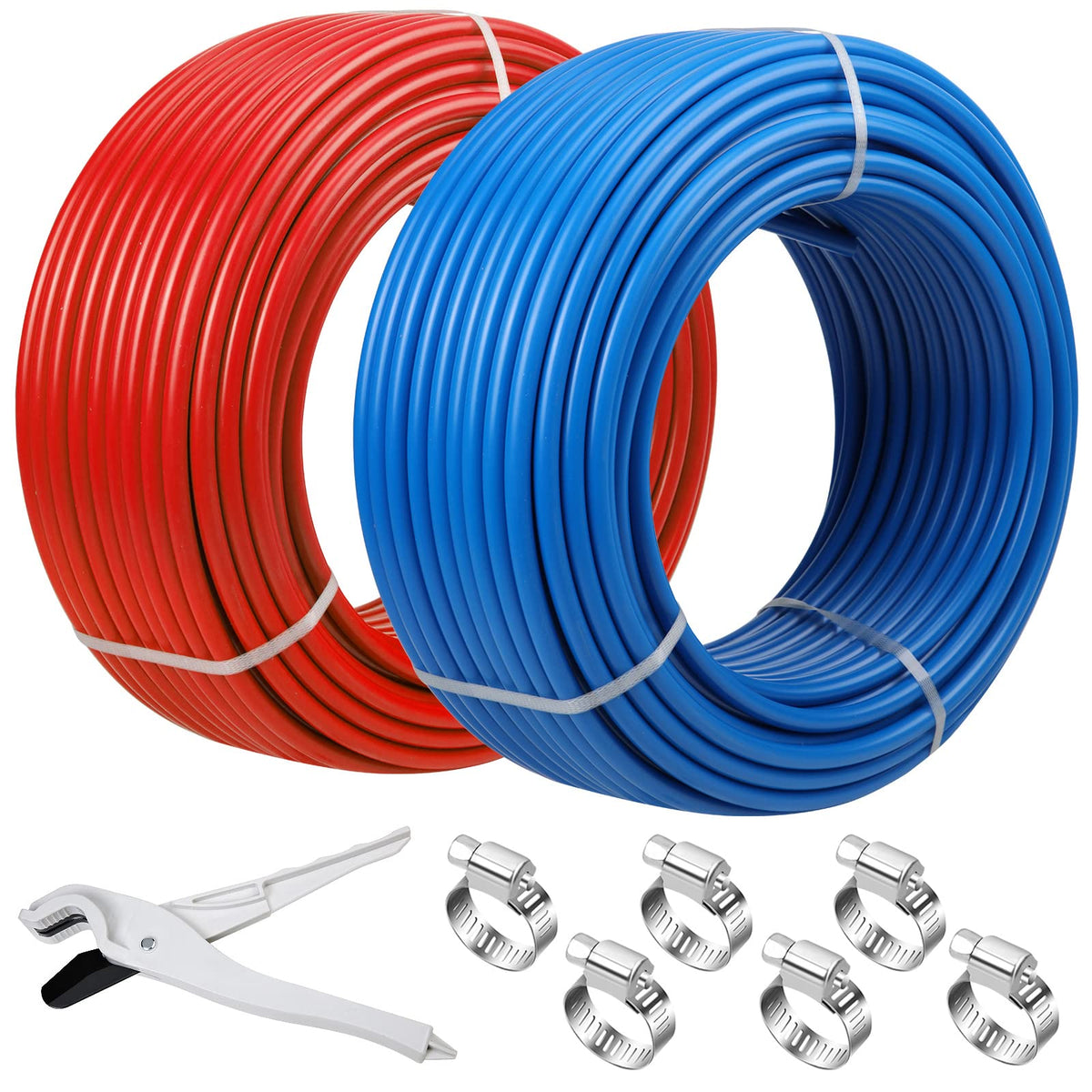 Likeem PEX half-inch 300ft rolls for durable home water lines.