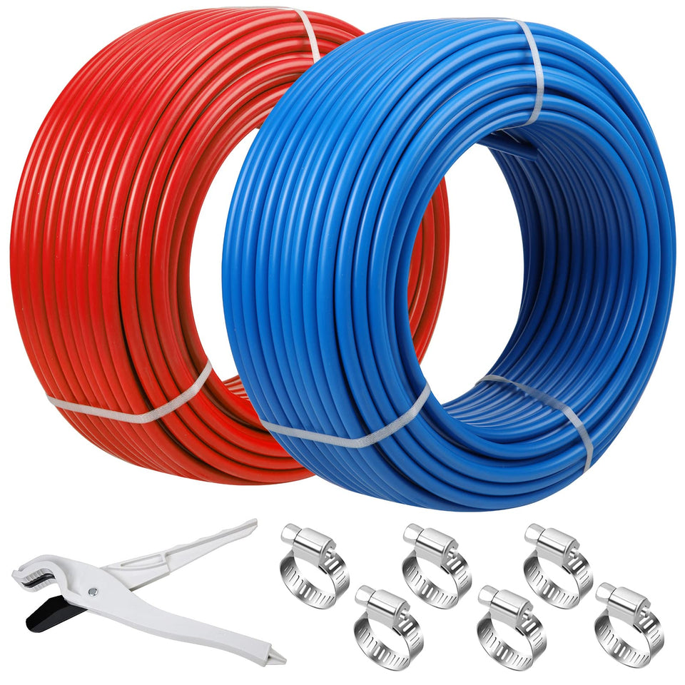 Likeem PEX half-inch 300ft rolls for durable home water lines.