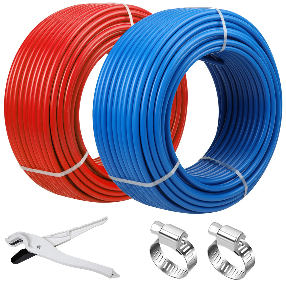 Likeem PEX pipe one-half-inch 100ft with two rolls for home water lines.