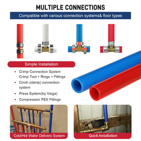 Likeem PEX tubing handles hot and cold pressures in homes.