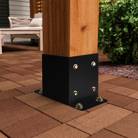 Likeem signage mount base for secure outdoor displays.